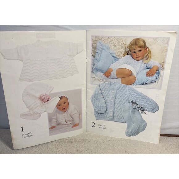 Knitting Pattern Booklet Hayfield Pretty Baby 7062 12 Designs DK Yarn 0 To 30 Mo - Picture 3 of 9